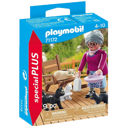 Playmobil Special Plus: Grandma with Cats (71172)